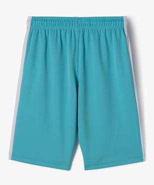Bermuda de sport bicolore garçon vue3 - GEMO (JUNIOR) - GEMO