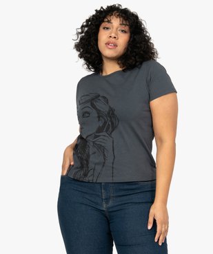 Tee-shirt femme à manches courtes imprimé - Disney vue1 - DISNEY DTR - GEMO