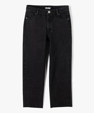 Jean coupe Regular taille haute avec bas sans coutures fille vue2 - GEMO (JUNIOR) - GEMO