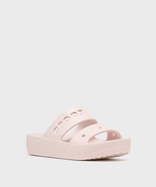 Mules de piscine femme à double brides et semelle plateforme - Crocs vue2 - CROCS - GEMO