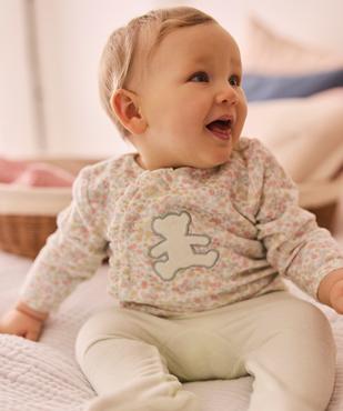 Pyjama 2 pièces en velours bébé fille - LuluCastagnette vue5 - LULUCASTAGNETTE - GEMO