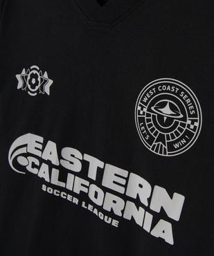 Tee-shirt manches courtes en jersey de coton imprimé à col V garçon vue2 - GEMO 4G GARCON - GEMO