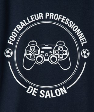 Tee-shirt garçon ado motif fantaisie football vue2 - SANS MARQUE - GEMO