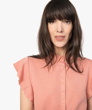 Chemise femme en lyocell vue2 - GEMO C4G FEMME - GEMO