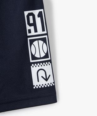 Bermuda garçon en maille légère à taille élastiquée vue2 - GEMO (JUNIOR) - GEMO