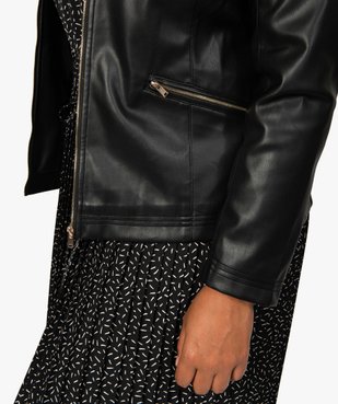 Veste femme col rond et fermeture zippée vue2 - GEMO (G TAILLE) - GEMO