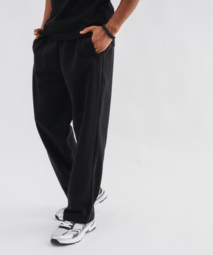 Pantalon de jogging en molleton à coupe droite homme vue4 - GEMO 4G HOMME - GEMO