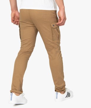 Pantalon homme avec poches à rabat sur les cuisses vue3 - GEMO (HOMME) - GEMO