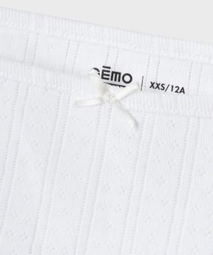 Débardeur à fines bretelles en maille pointelle fille vue2 - GEMO 4G FILLE - GEMO