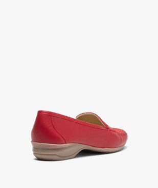Mocassins femme confort dessus cuir souple vue4 - GEMO (CONFORT) - GEMO