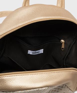 Sac à dos en matière métallisées et textile femme vue3 - GEMO (ACCESS) - GEMO