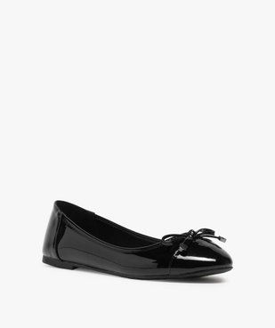 Ballerines femme à talon plat unies et vernies vue2 - GEMO(URBAIN) - GEMO