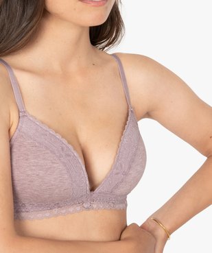 Soutien-gorge femme triangle à bonnets paddés vue2 - Nikesneakers(HOMWR FEM) - Nikesneakers