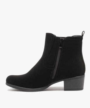 Boots confort façon Chelsea avec doublure chaude femme vue3 - G'FLEX - GEMO