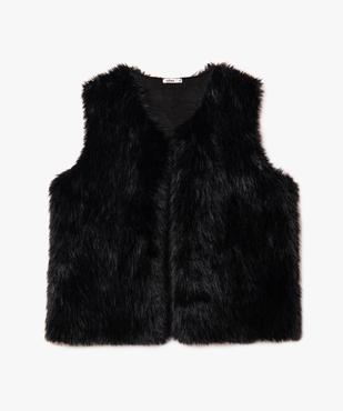 Veste sans manches en fourrure imitation femme vue4 - GEMO 4G FEMME - GEMO