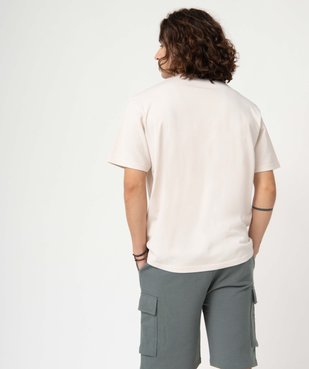 Tee-shirt homme à manches courtes et poche poitrine vue3 - GEMO (HOMME) - GEMO