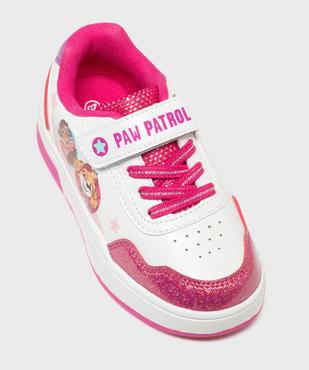 Baskets basses à lacets élastiques et scratch fille - La Pat'Patrouille vue5 - PAT PATROUILLE - GEMO