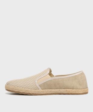 Slippers en toile homme - Urban Steps vue3 - URBAN STEPS - GEMO