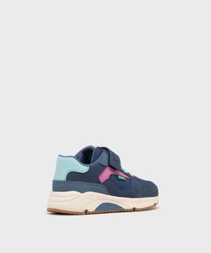 Baskets en toile à scratch fille - Kickers vue4 - KICKERS - GEMO