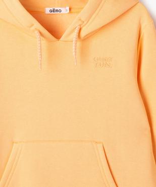 Sweat à capuche et poche kangourou uni garçon vue6 - GEMO (ENFANT) - GEMO