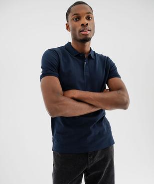 Polo manches courtes en coton homme vue1 - GEMO 4G HOMME - GEMO