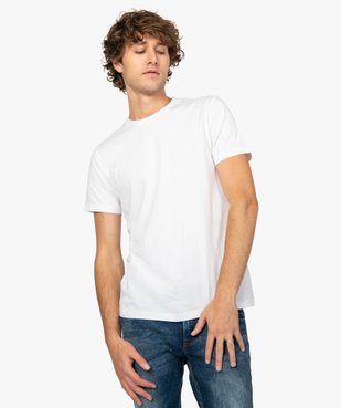 Tee-shirt homme regular à manches courtes en coton bio vue1 - GEMO C4G HOMME - GEMO