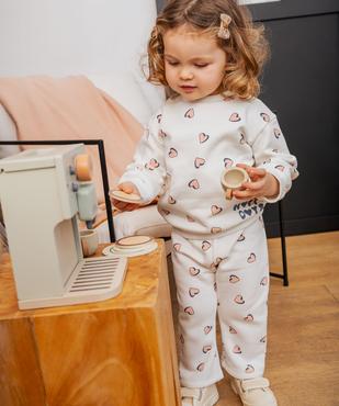 Pantalon de jogging ample avec intérieur molletonné bébé fille vue4 - GEMO 4G BEBE - GEMO