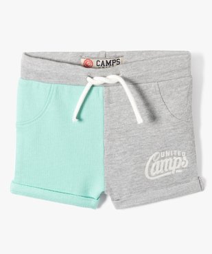 Ensemble bébé garçon 2 pièces : tee-shirt + short bicolore - Camps United vue1 - CAMPS UNITED - GEMO