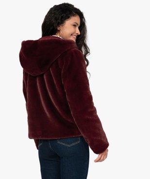 Blouson femme court à capuche réversible vue3 - GEMO(FEMME PAP) - GEMO