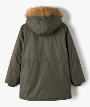 Parka fille avec doublure chaude et capuche fantaisie vue4 - GEMO (JUNIOR) - GEMO
