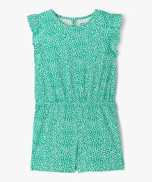Combishort sans manches en coton imprimé fille vue1 - GEMO (ENFANT) - GEMO
