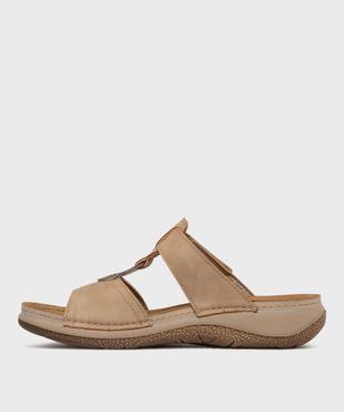 Mules confort avec bijou sur le dessus femme vue3 - G'FLEX - GEMO