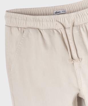 Pantalon Regular avec ceinture ajustable garçon vue2 - GEMO (JUNIOR) - GEMO