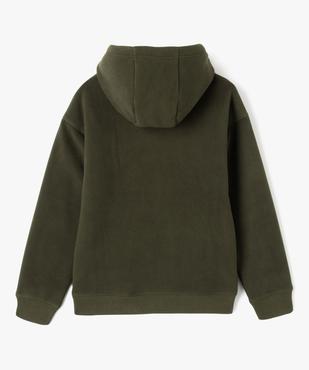 Sweat à capuche polaire avec doublure sherpa garçon vue4 - GEMO (JUNIOR) - GEMO