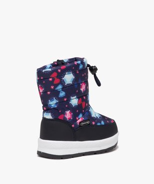Après-skis fille fourrés à motifs et à zip vue4 - SANS MARQUE - GEMO