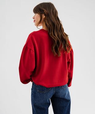 Sweat oversize avec manches froncées femme vue5 - GEMO(FEMME PAP) - GEMO