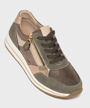 Baskets à talon compensé et détails brillants femme - Valentina Baldano vue6 - VALENTINA BALDA - GEMO