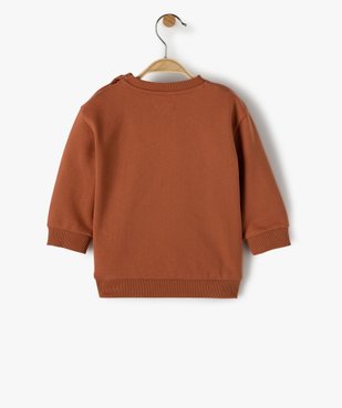 Sweat bébé fille avec motif animal sur l’avant vue3 - GEMO C4G BEBE - GEMO
