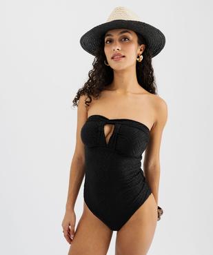 Maillot de bain une pièce avec bretelles multipositions femme vue6 - GEMO (PLAGE) - GEMO
