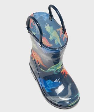 Bottes de pluie à anses et motifs dinosaures bébé vue5 - LITTLE LOVE - GEMO