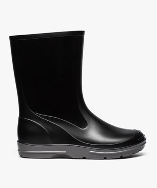 Bottes de pluie garçon à semelle crantée contrastée vue1 - GEMO (JUNIOR) - GEMO