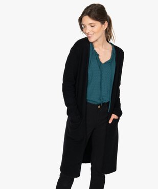 Gilet femme longueur genou à porter ouvert vue1 - GEMO(FEMME PAP) - GEMO