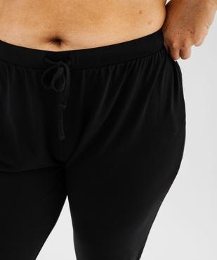 Pantalon de pyjama femme grande taille resserré dans le bas  vue10 - GEMO 4G FEMME - GEMO
