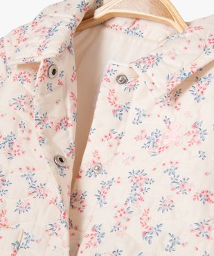 Veste matelassée à motif fleuris bébé fille - LuluCastagnette vue3 - LULUCASTAGNETTE - GEMO