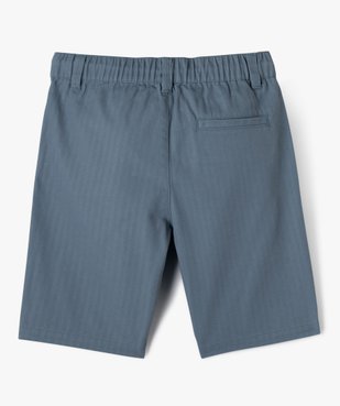 Bermuda regular avec taille élastique garçon vue3 - GEMO (JUNIOR) - GEMO