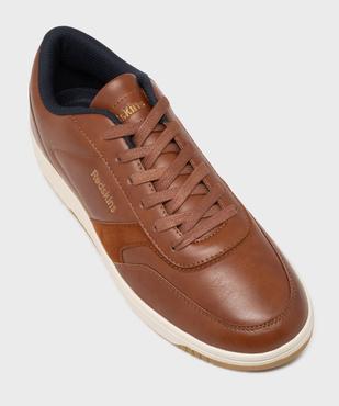 Baskets basses avec empiècements velours homme - Redskins vue5 - REDSKINS - GEMO