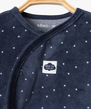 Pyjama bébé 2 pièces en velours à motifs étoiles vue3 - GEMO(BB COUCHE) - GEMO