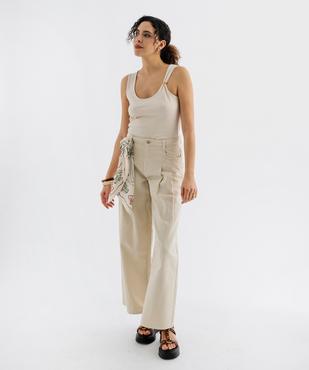 Jean wide leg à pinces femme vue5 - GEMO(FEMME PAP) - GEMO