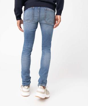 Jean homme coupe Skinny délavé  vue3 - GEMO 4G HOMME - GEMO