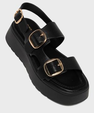 Sandales plateformes à boucles femme  vue5 - 5 MILES - GEMO